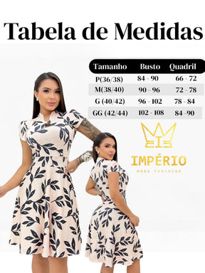 Vestido Feminino Estampado Rodado Soltinho