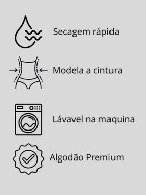 Vestido Feminino Muscle Tee 100% Algodão Premium Manga Curta Super Confortável